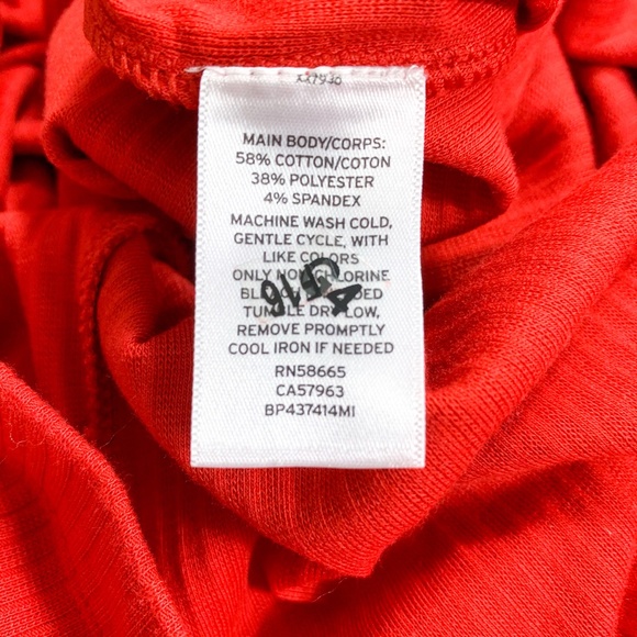 BP Red Ribbed Strapless Bodysuit - Picture 6 of 6